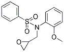 N-(2-METHOXY-PHENYL)-N-OXIRANYLMETHYL-BENZENESULFONAMIDE Struktur