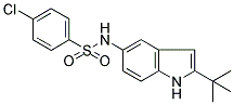 N-(2-TERT-BUTYL-(1H)-INDOL-5-YL)-4-CHLOROBENZENESULPHONAMIDE Struktur