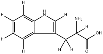 DL-TRYPTOPHAN-D8 Struktur