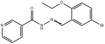 N'-[(E)-(5-BROMO-2-ETHOXYPHENYL)METHYLIDENE]NICOTINOHYDRAZIDE Struktur