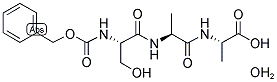 Z-SER-ALA-ALA-OH 1/2 H2O Struktur