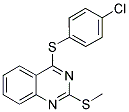 4-CHLOROPHENYL 2-(METHYLSULFANYL)-4-QUINAZOLINYL SULFIDE Struktur