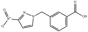 3-((3-NITRO-1H-PYRAZOL-1-YL)METHYL)BENZOIC ACID Struktur