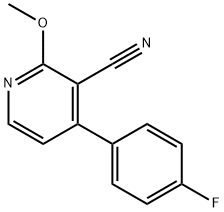 4-(4-FLUOROPHENYL)-2-METHOXYNICOTINONITRILE Struktur