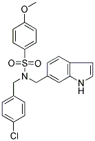 N-(4-CHLOROBENZYL)-N-[((1H)-INDOL-6-YL)METHYL]-4-METHOXYBENZENESULPHONAMIDE