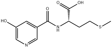 2-[(5-HYDROXY-PYRIDINE-3-CARBONYL)-AMINO]-4-METHYLSULFANYL-BUTYRIC ACID Struktur