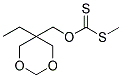 (5-ETHYL-1,3-DIOXAN-5-YL)METHYL (METHYLSULFANYL)METHANETHIOATE Struktur