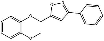 2-METHOXYPHENYL (3-PHENYL-5-ISOXAZOLYL)METHYL ETHER Struktur