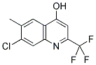 7-CHLORO-4-HYDROXY-6-METHYL-2-(TRIFLUOROMETHYL)QUINOLINE Struktur