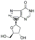 2'-DEOXYINOSINE, [8-14C] Struktur