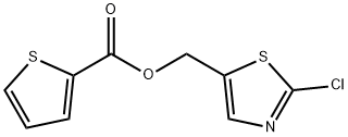 (2-CHLORO-1,3-THIAZOL-5-YL)METHYL 2-THIOPHENECARBOXYLATE Struktur