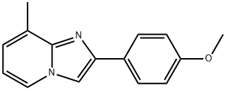 2-(4-METHOXYPHENYL)-8-METHYLIMIDAZO[1,2-A]PYRIDINE Struktur