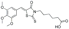 6-[4-OXO-2-THIOXO-5-(3,4,5-TRIMETHOXY-BENZYLIDENE)-THIAZOLIDIN-3-YL]-HEXANOIC ACID Struktur