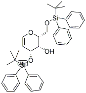 3,6-DI-O-(TERT-BUTYLDIPHENYLSILYL)-D-GALACTAL Struktur