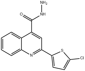 2-(5-CHLORO-THIOPHEN-2-YL)-QUINOLINE-4-CARBOXYLIC ACID HYDRAZIDE Struktur