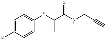 2-(4-CHLOROPHENYLTHIO)-N-PROP-2-YNYLPROPANAMIDE Struktur