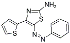 5-(PHENYLDIAZENYL)-4-THIEN-2-YL-1,3-THIAZOL-2-AMINE Struktur