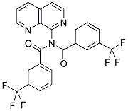 N,N-DI[3-(TRIFLUOROMETHYL)BENZOYL]-1,7-NAPHTHYRIDIN-8-AMINE Struktur