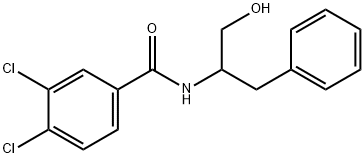 N-(1-BENZYL-2-HYDROXYETHYL)-3,4-DICHLOROBENZENECARBOXAMIDE Struktur