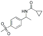 N-[1-[4-(METHYLSULPHONYL)PHENYL]ETHYL]CYCLOPROPANECARBOXAMIDE Struktur