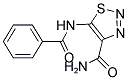 5-(BENZOYLAMINO)-1,2,3-THIADIAZOLE-4-CARBOXAMIDE Struktur