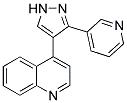 4-(3-PYRIDIN-3-YL-1H-PYRAZOL-4-YL)QUINOLINE Struktur