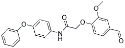 2-(4-FORMYL-2-METHOXY-PHENOXY)-N-(4-PHENOXY-PHENYL)-ACETAMIDE Struktur