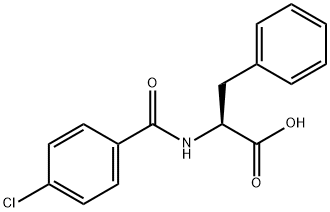 2-[(4-CHLOROBENZOYL)AMINO]-3-PHENYLPROPANOIC ACID Struktur