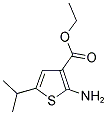 2-AMINO-5-ISOPROPYL-THIOPHENE-3-CARBOXYLIC ACID ETHYL ESTER Struktur