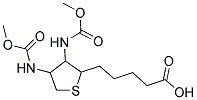 5-(3,4-BIS[(METHOXYCARBONYL)AMINO]TETRAHYDRO-2-THIENYL)PENTANOIC ACID Struktur