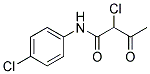 2-CHLORO-N-(4-CHLOROPHENYL)-3-OXOBUTANAMIDE Struktur