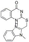 2-([(1-METHYL-1H-BENZIMIDAZOL-2-YL)METHYL]THIO)QUINAZOLIN-4(1H)-ONE Struktur