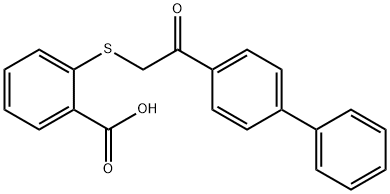 2-([2-(1,1'-BIPHENYL-4-YL)-2-OXOETHYL]THIO)BENZOIC ACID Struktur