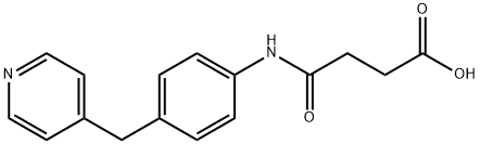 4-OXO-4-[4-(PYRIDIN-4-YLMETHYL)ANILINO]BUTANOIC ACID Struktur