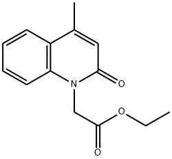 (4-METHYL-2-OXO-2H-QUINOLIN-1-YL)-ACETIC ACID ETHYL ESTER Struktur