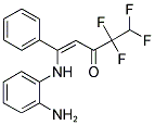 (1Z)-1-[(2-AMINOPHENYL)AMINO]-4,4,5,5-TETRAFLUORO-1-PHENYLPENT-1-EN-3-ONE Struktur