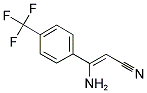 (Z)-3-AMINO-3-[4-(TRIFLUOROMETHYL)PHENYL]-2-PROPENENITRILE Struktur