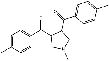 [1-METHYL-4-(4-METHYLBENZOYL)TETRAHYDRO-1H-PYRROL-3-YL](4-METHYLPHENYL)METHANONE Struktur