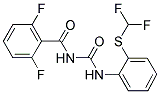 N-[({2-[(DIFLUOROMETHYL)THIO]PHENYL}AMINO)CARBONYL]-2,6-DIFLUOROBENZAMIDE Struktur