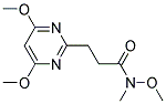 3-(4,6-DIMETHOXYPYRIMIDIN-2-YL)-N-METHOXY-N-METHYLPROPANAMIDE Struktur