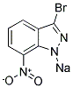 7-NITROINDAZOLE, 3-BROMO-, SODIUM SALT Struktur