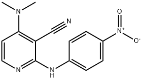 4-(DIMETHYLAMINO)-2-(4-NITROANILINO)NICOTINONITRILE Struktur