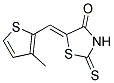 5-[(Z)-(3-METHYL-2-THIENYL)METHYLIDENE]-2-THIOXO-1,3-THIAZOLAN-4-ONE Struktur