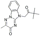 5-(3,3-DIMETHYL-2-OXOBUTYL)-2-METHYL[1,2,4]TRIAZINO[2,3-A]BENZIMIDAZOL-3(5H)-ONE Struktur