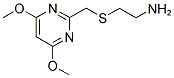 2-[(4,6-DIMETHOXYPYRIMIDIN-2-YL)METHYLTHIO]ETHYLAMINE Struktur