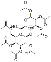 4-O-(2,3,4,6-TETRA-O-ACETYL-BETA-D-GALACTOPYRANOSYL)-1,2,3,6-TETRA-O-ACETYL-BETA-D-GLUCOPYRANOSE Struktur