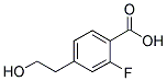 2-FLUORO-4-(2-HYDROXY-ETHYL)-BENZOIC ACID Struktur