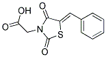 [(5Z)-5-BENZYLIDENE-2,4-DIOXO-1,3-THIAZOLIDIN-3-YL]ACETIC ACID Struktur