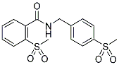 2-(METHYLSULPHONYL)-N-[4-(METHYLSULPHONYL)BENZYL]BENZAMIDE Struktur