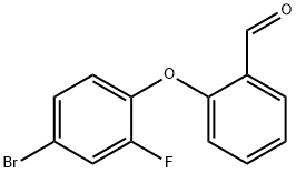 2-(4-BROMO-2-FLUOROPHENOXY)BENZENECARBALDEHYDE Struktur